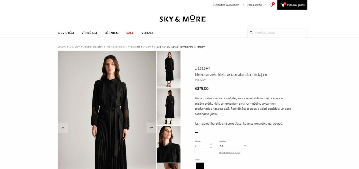 WooCommerce interneta veikala izveide - Sky&More piemērs