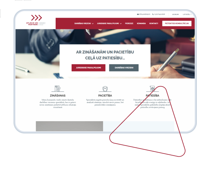 EAbirojs.lv - Atlācis un Partneri mājaslapas izveide