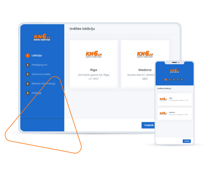 KN6.lv online rezervācijas risinājums