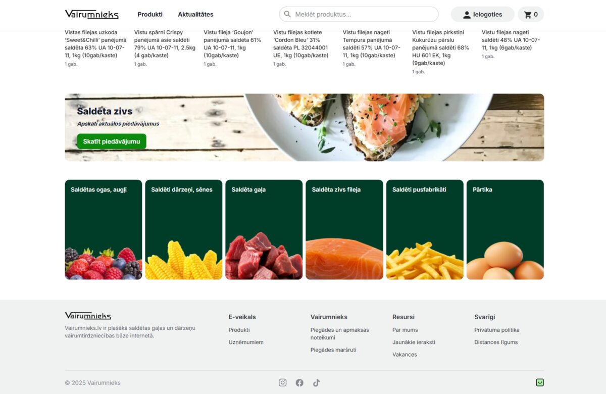 Vairumnieks.lv - Produktu kategorijas