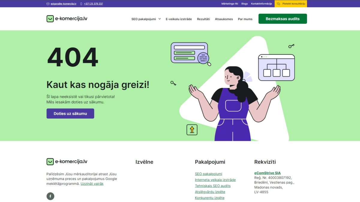 404 kludas pimērs