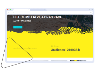 Hill Climb Latvija Drag Race mājaslapas izveide