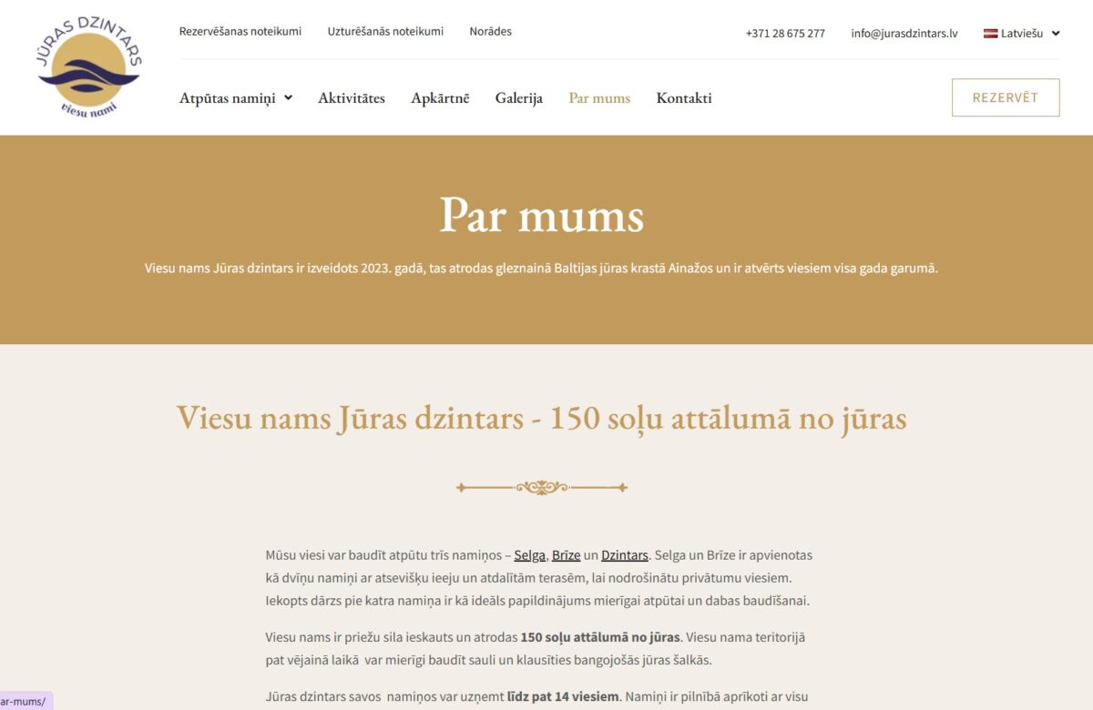 Jurasdzintars.lv - Par mums