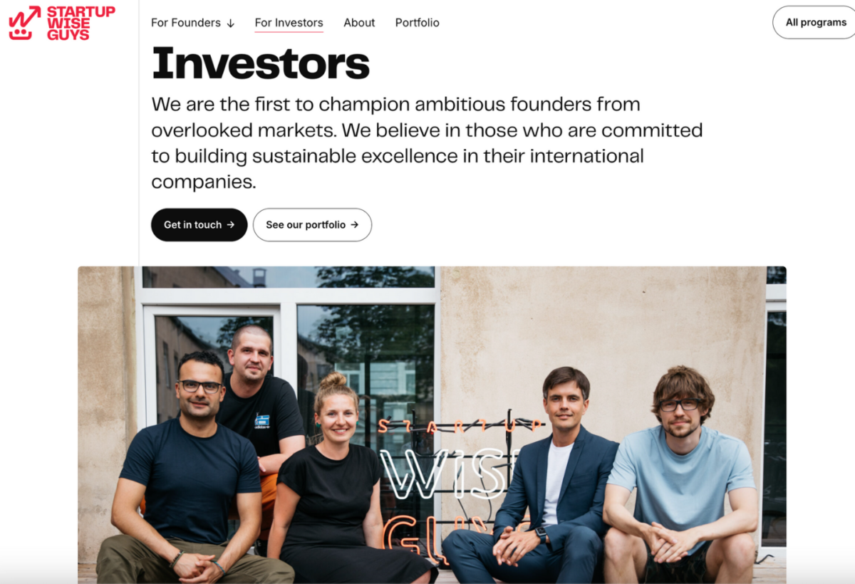 Startupwiseguys investori