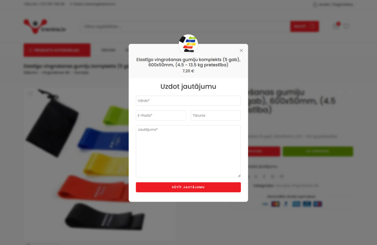 Trenins.lv - Uzdod jautājumu par preci