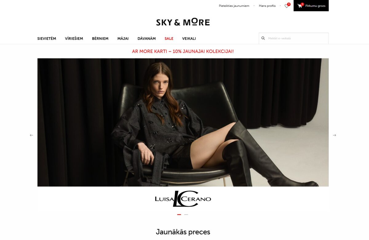 Skyandmore.lv - Premium zīmolu tirdzniecibas platforma
