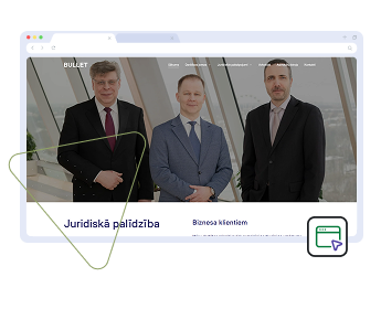 Mājaslapas izstrāde advokātu birojam - Advokātu birojs BULLET