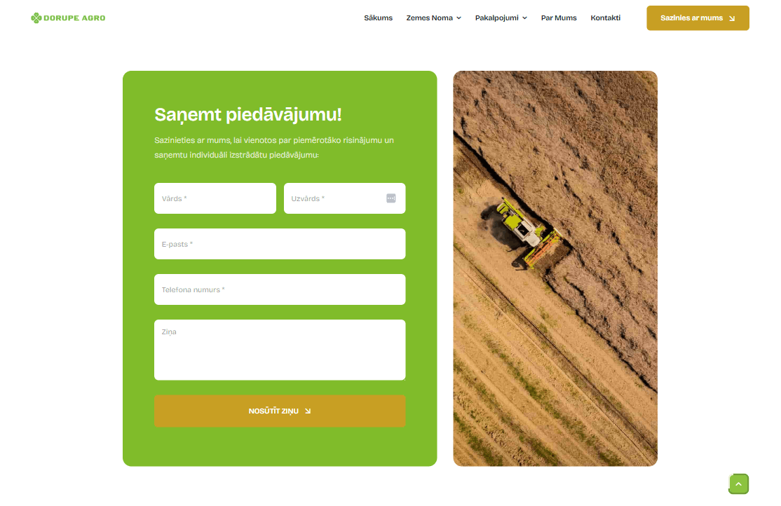 Saņemt piedāvājumu - Dorupeagro.lv