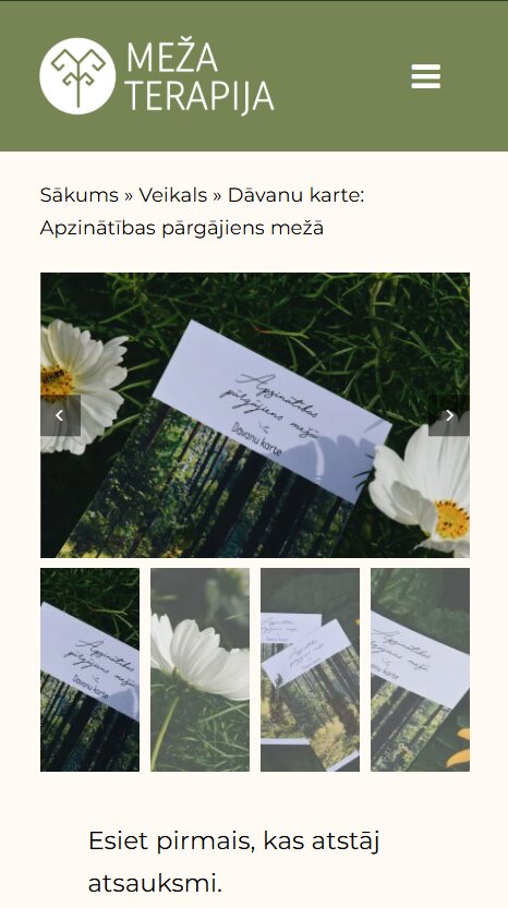 Dāvanu karte - Mezaterapija.lv - mobile