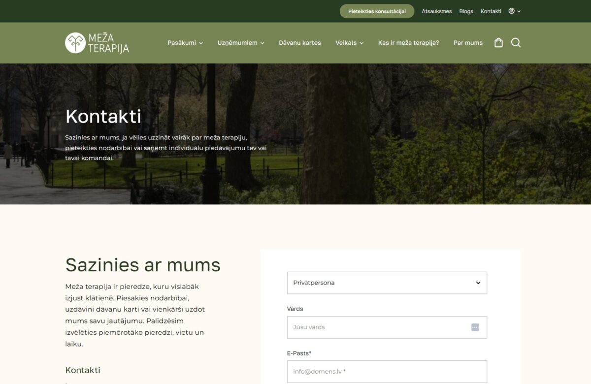 Kontaktinformācija - Mezaterapija.lv