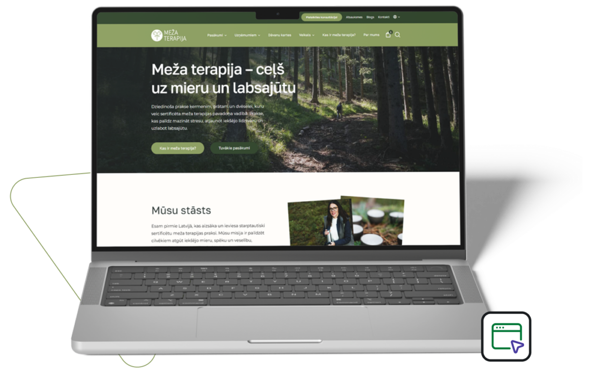 Pakalpojumu rezervācijas platformas izveide - Mezaterapija.lv