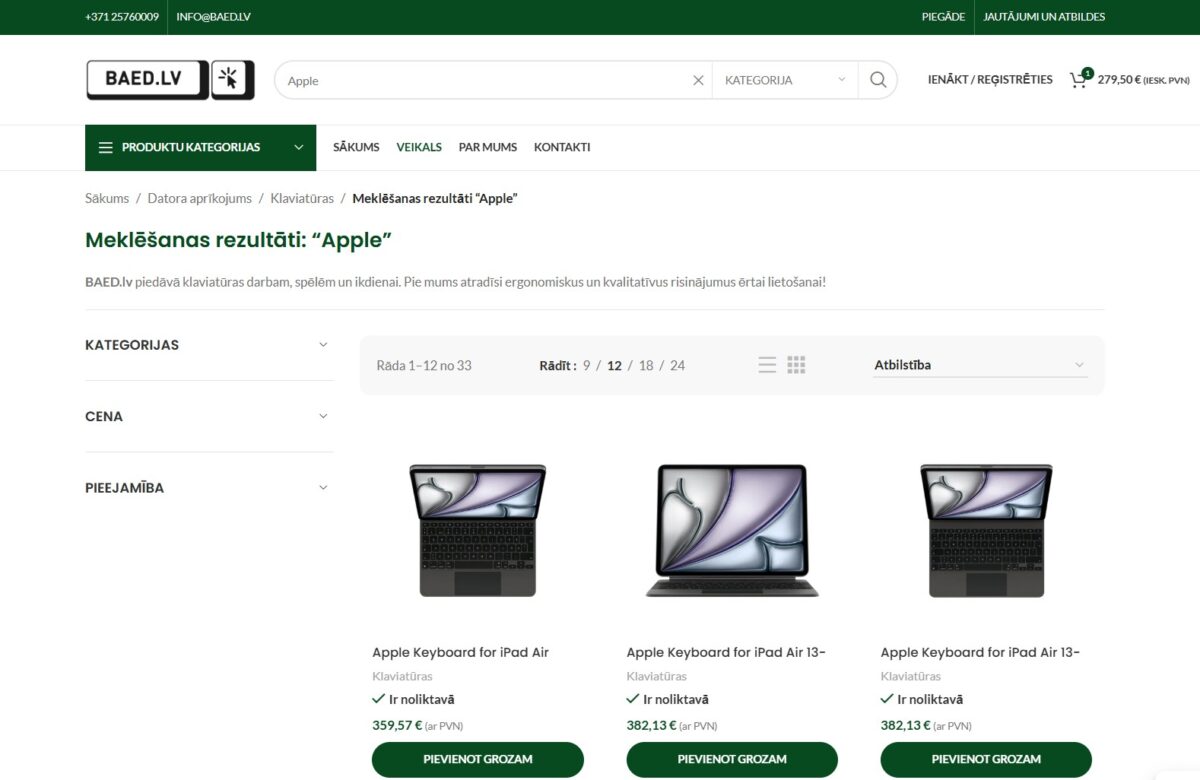 Baed.lv - Meklēšanas rezultāti