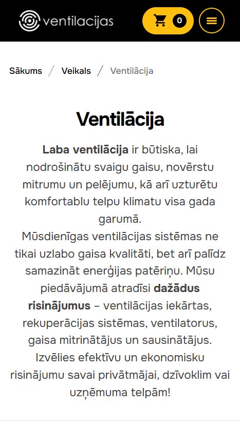 Ventilacijas.com - Preču kategorijas atvērums - mobile
