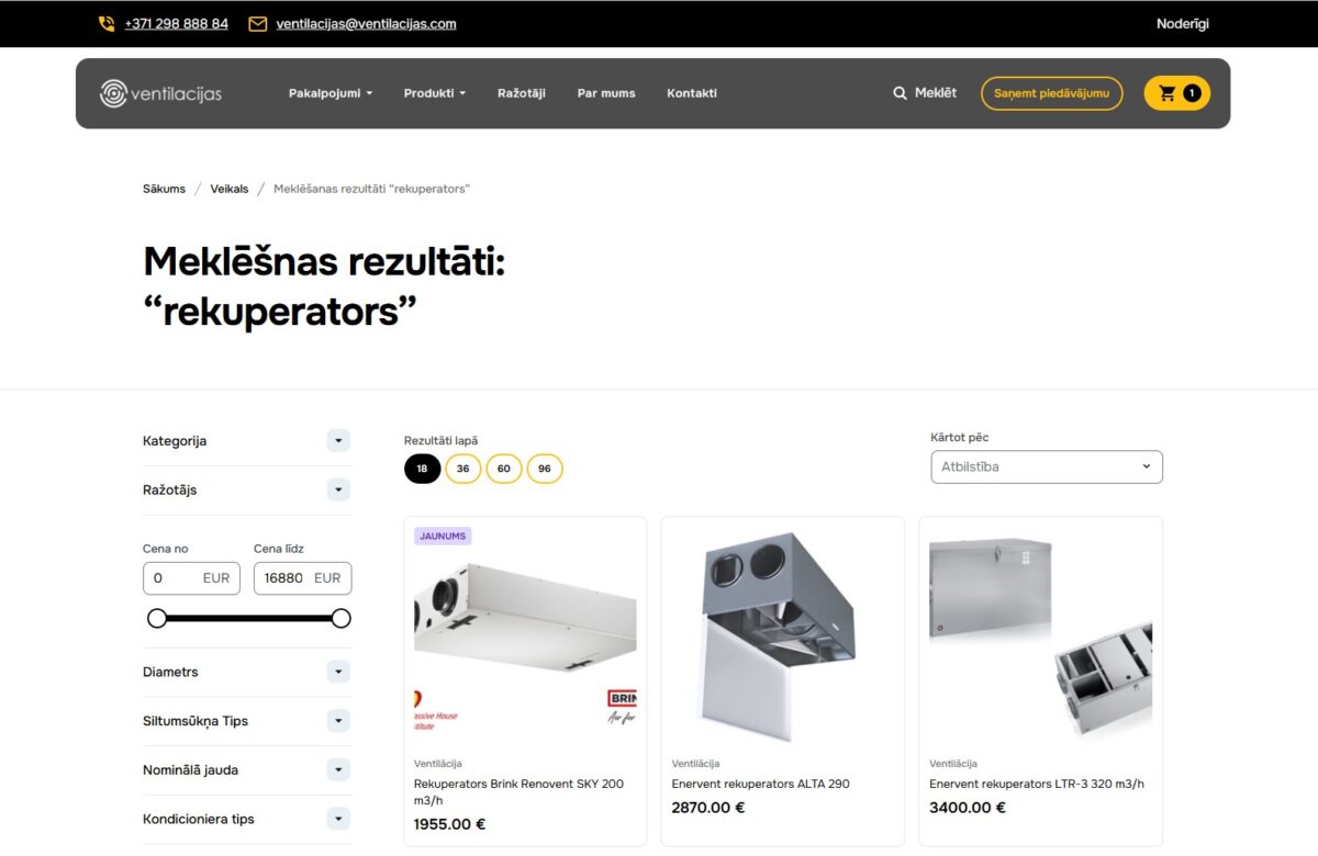 Ventilacijas.com - Produktu meklēšanas rezultāti