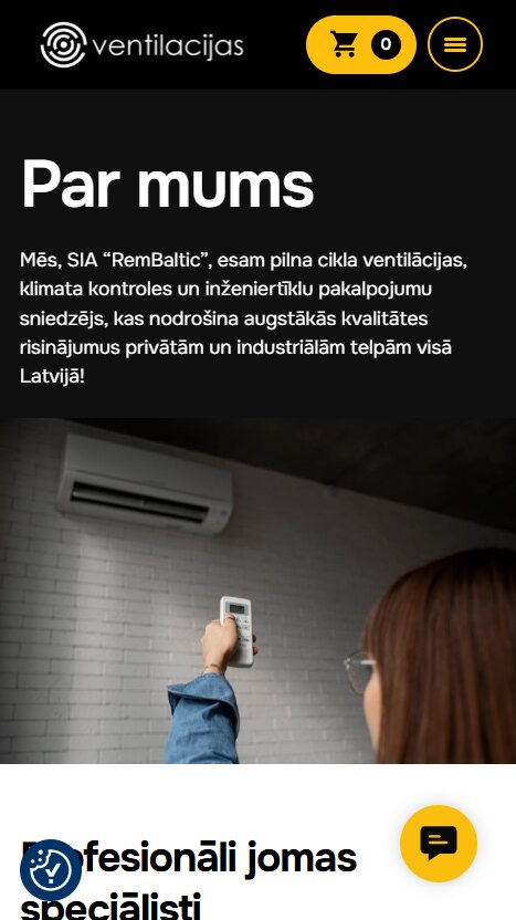 Ventilacijas.com - Par mums - mobile