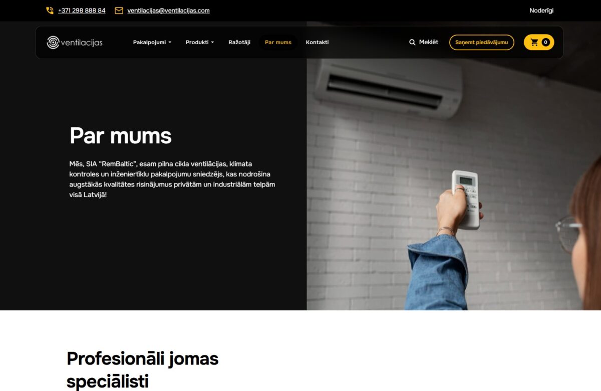 Ventilacijas.com - Informācija par uzņēmumu