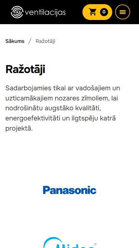 Ventilacijas.com - Visu ražotāju saraksts - mobile