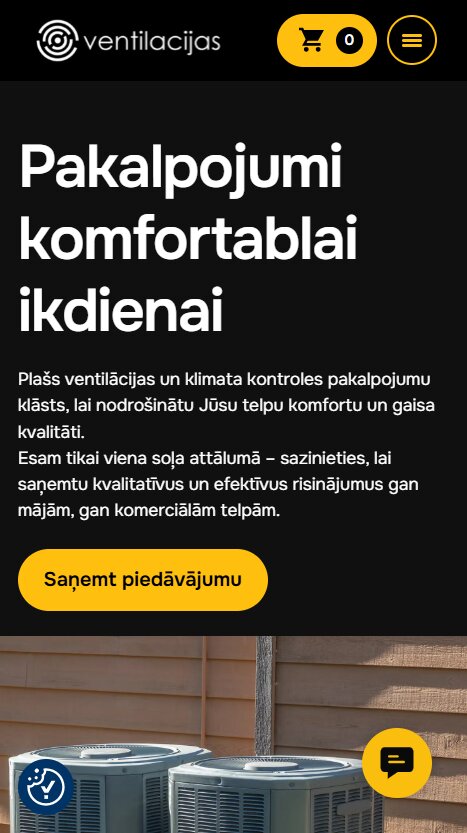 Ventilacijas.com - Sākums - mobile