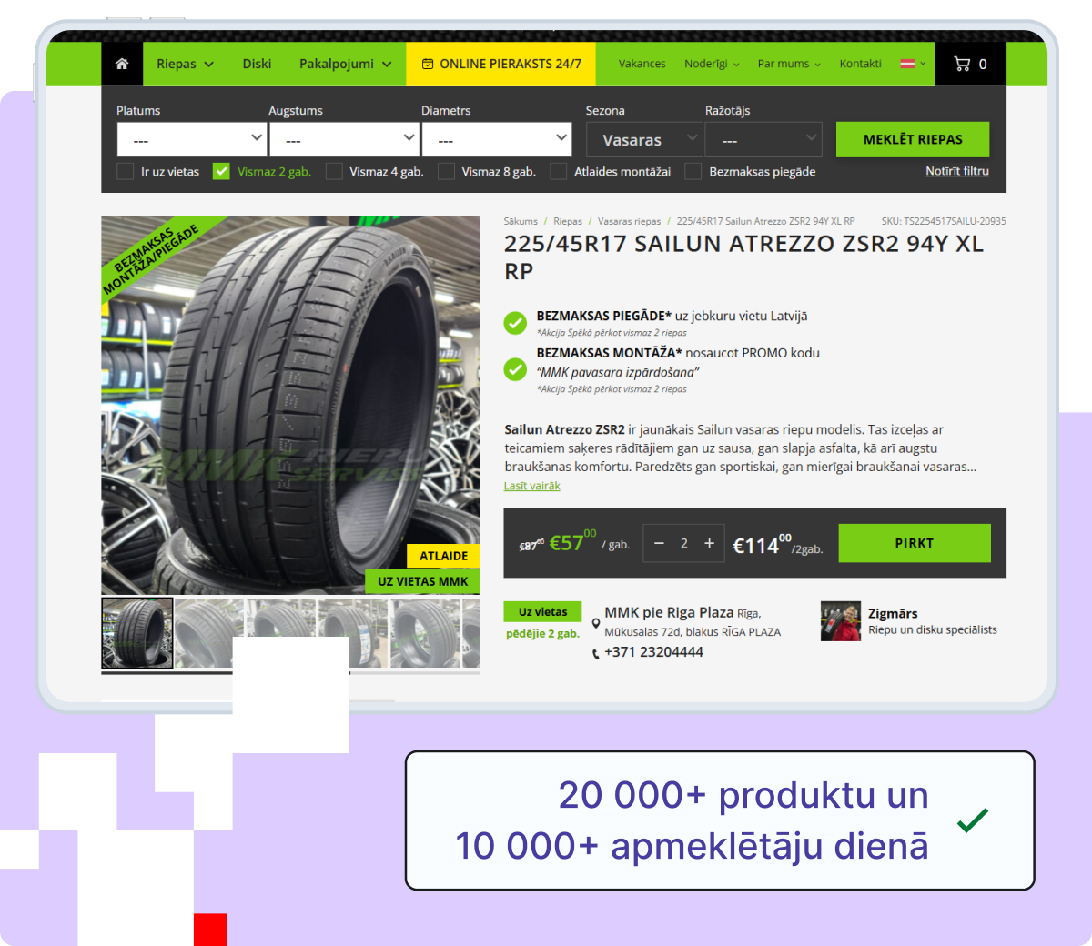 Lielas slodzes WooCommerce risinājumi