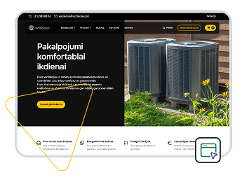 Ventilacijas.com mājaslapas izstrādes - portfolio