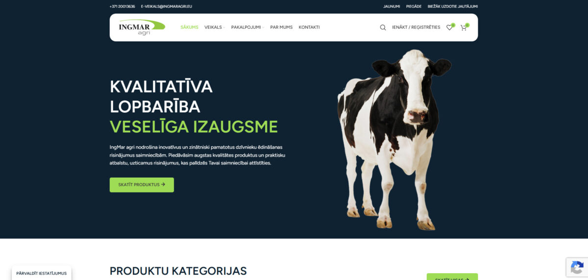 Ingmaragri.eu B2B ekomercijas platforma