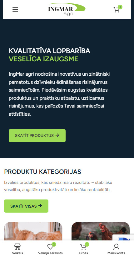 Ingmaragri.eu B2B ekomercijas platforma
