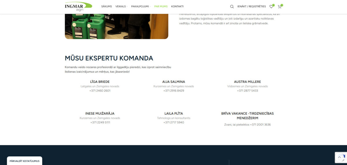 Ingmaragri.eu ekspertu komanda