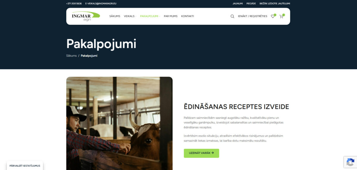 Ingmaragri.eu pakalpojumu klāsts