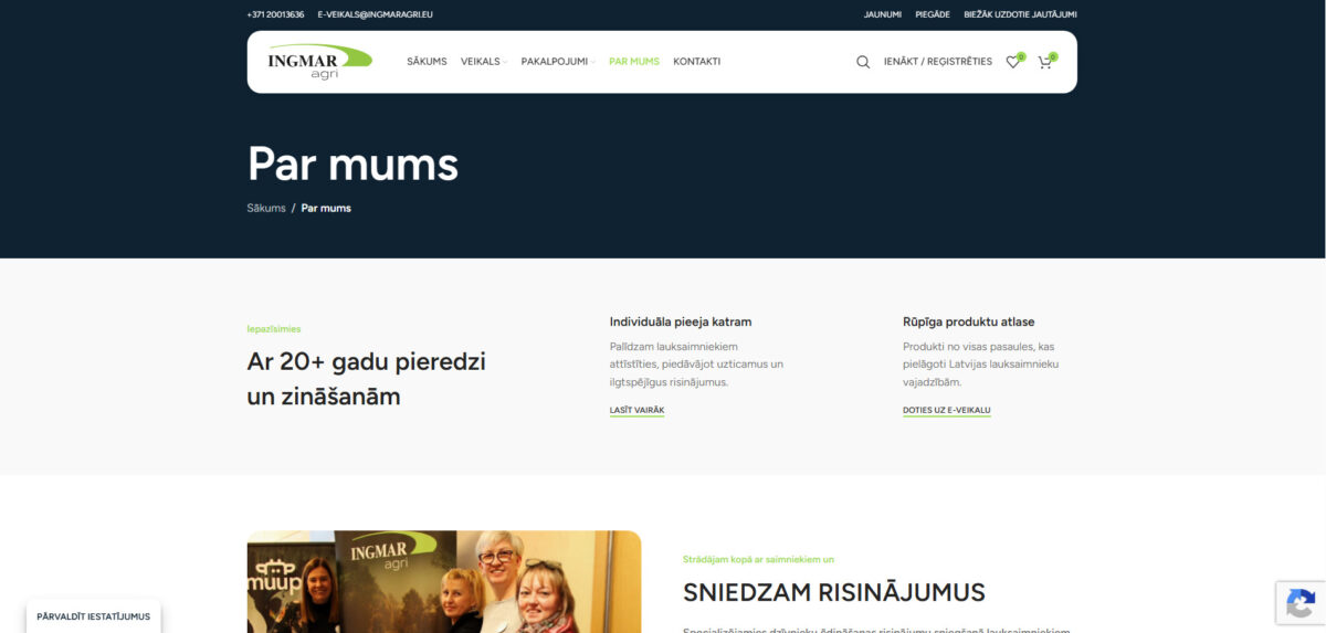 Ingmaragri.eu par mums pieredze