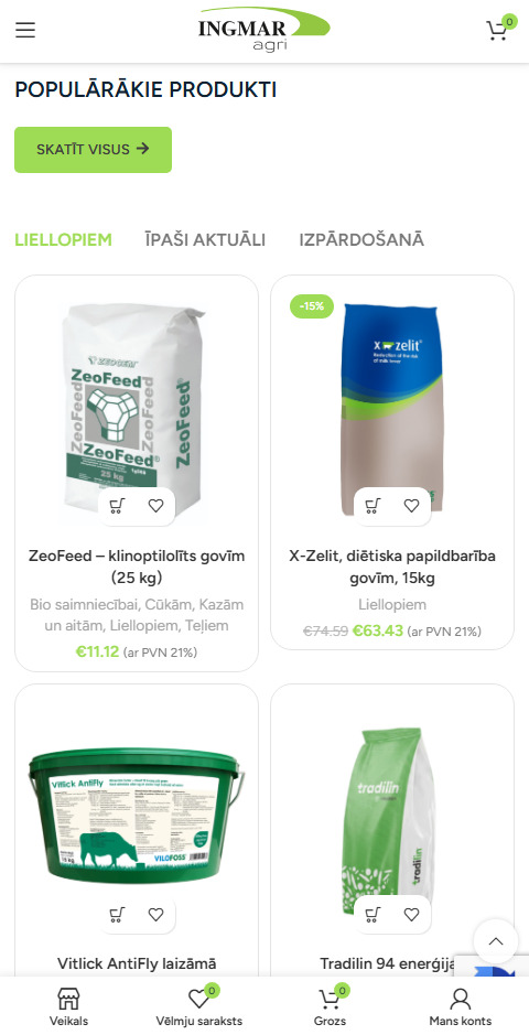 IngmarAgri.eu populārākie produkti