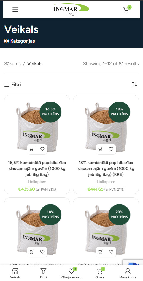 IngmarAgri.eu preču sortiments internetveikalā