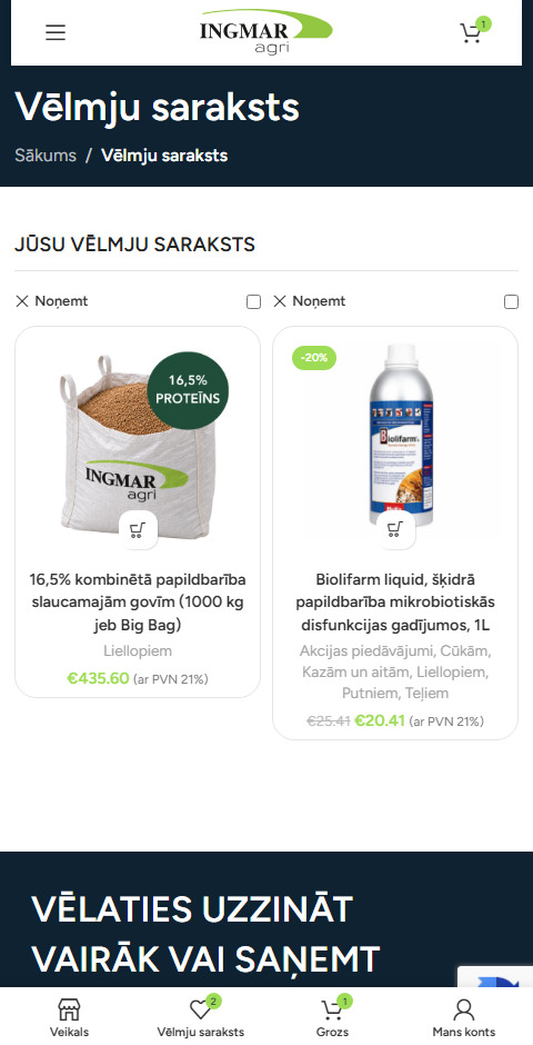 IngmarAgri.eu vēlmju saraksts