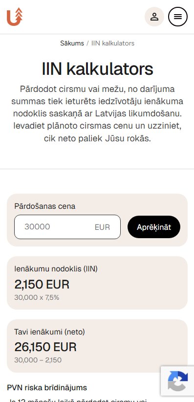 Uzvija.lv IIN kalkulatora aprēķins