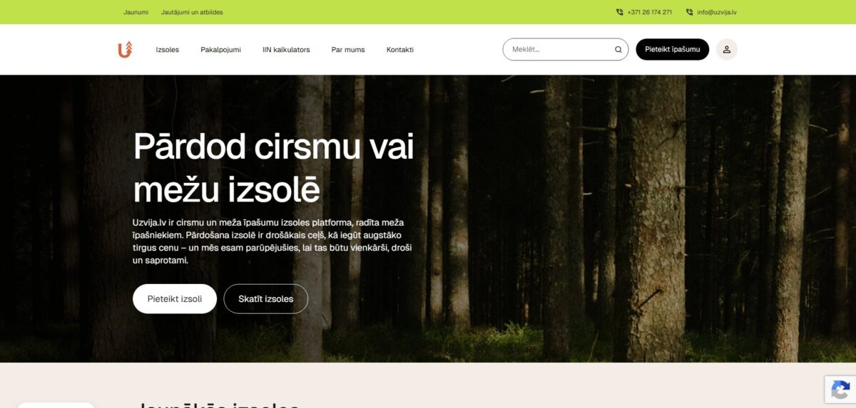 Uzvija.lv izsoles platforma