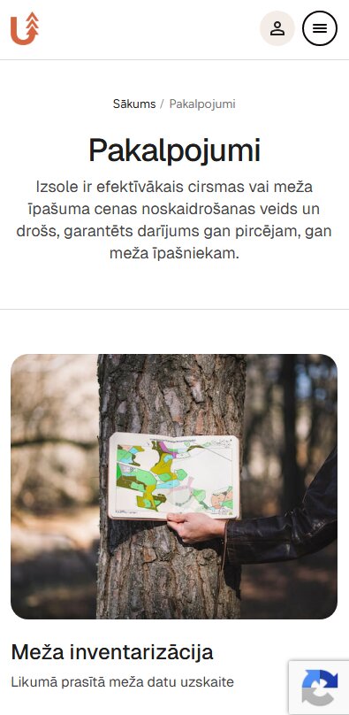 Uzvija.lv pakalpojumu sadaļa